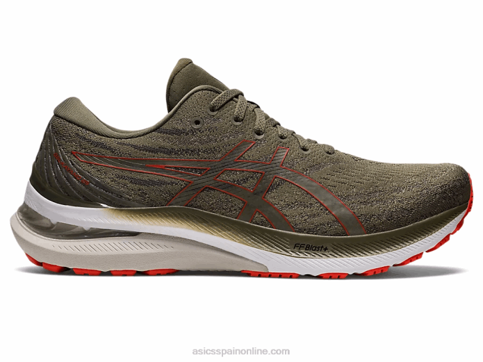 gel-kayano 29 Asics 4L68945 manto verde/tomate cherry