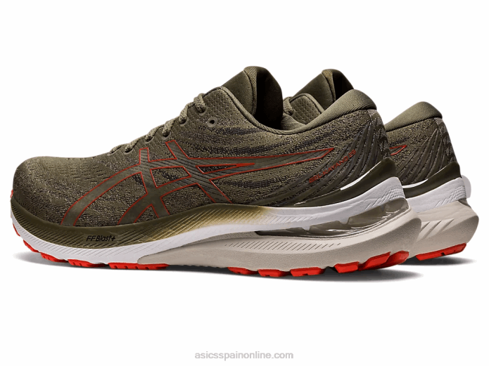 gel-kayano 29 Asics 4L68945 manto verde/tomate cherry