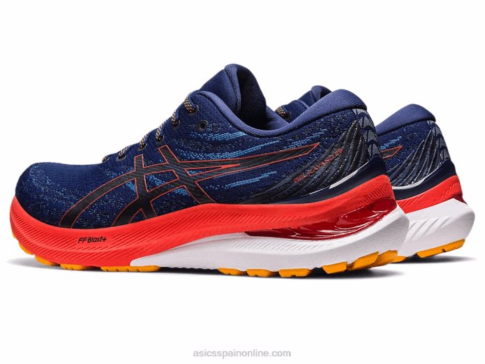 gel-kayano 29 ancho Asics 4L681179 océano profundo/tomate cherry