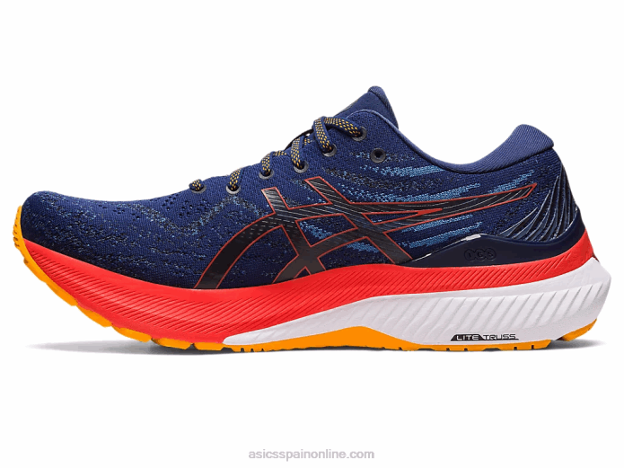 gel-kayano 29 ancho Asics 4L681179 océano profundo/tomate cherry