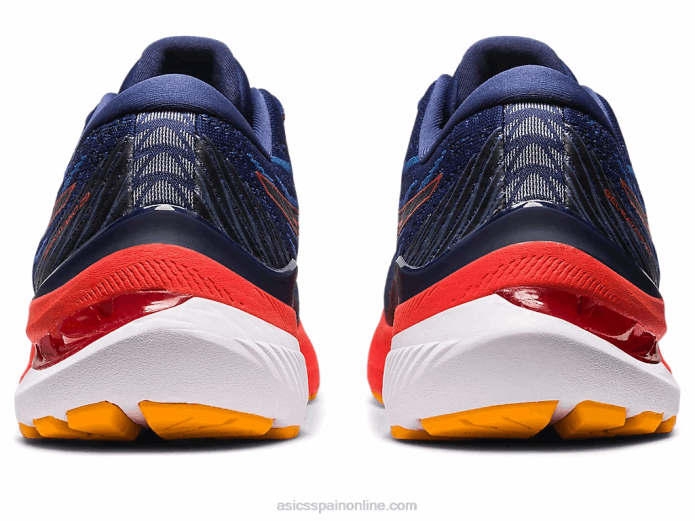 gel-kayano 29 ancho Asics 4L681179 océano profundo/tomate cherry