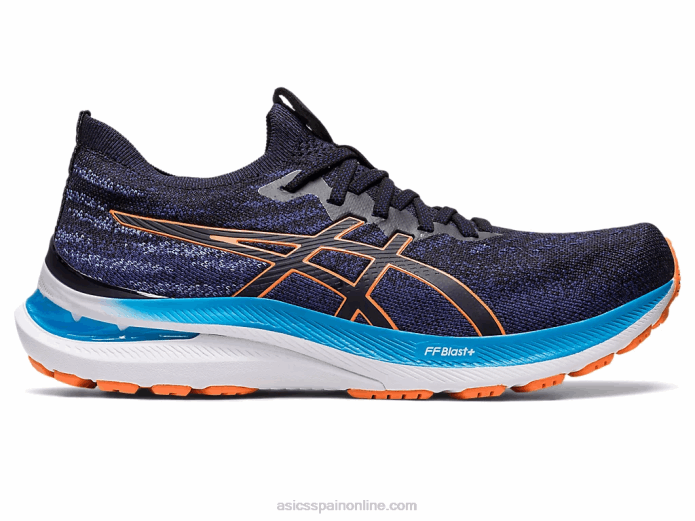 gel-kayano 29 mk Asics 4L68622 azul índigo/melocotón sol