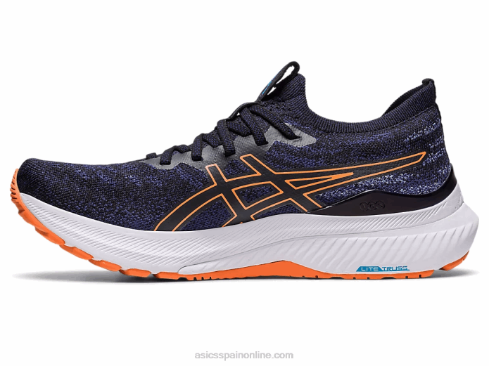 gel-kayano 29 mk Asics 4L68622 azul índigo/melocotón sol