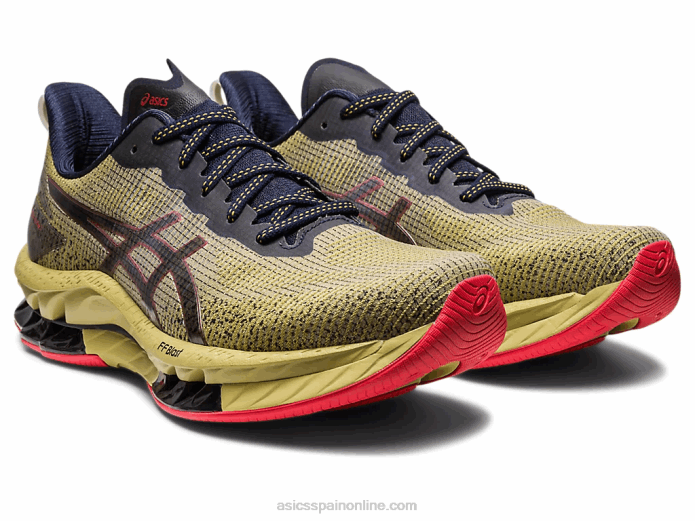gel-kinsei explosión le 2 Asics 4L68498 aceite de oliva/rojo eléctrico