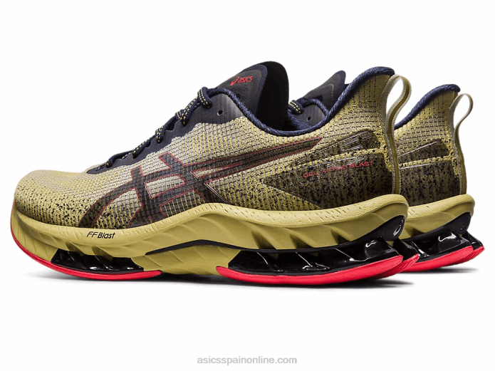 gel-kinsei explosión le 2 Asics 4L68498 aceite de oliva/rojo eléctrico