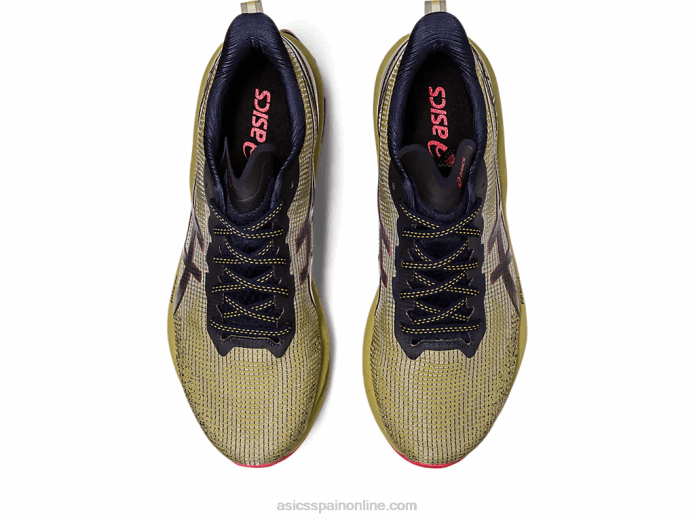 gel-kinsei explosión le 2 Asics 4L68498 aceite de oliva/rojo eléctrico