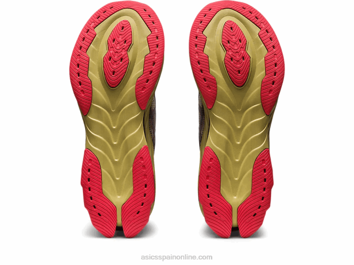gel-kinsei explosión le 2 Asics 4L68498 aceite de oliva/rojo eléctrico