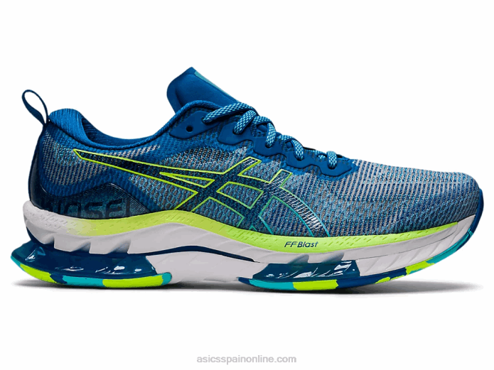 gel-kinsei explosión le Asics 4L681537 unidad de lago/peligro verde