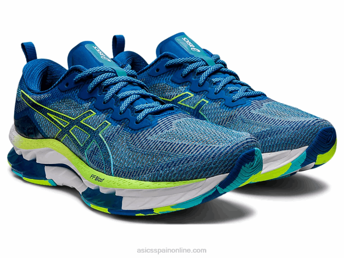 gel-kinsei explosión le Asics 4L681537 unidad de lago/peligro verde