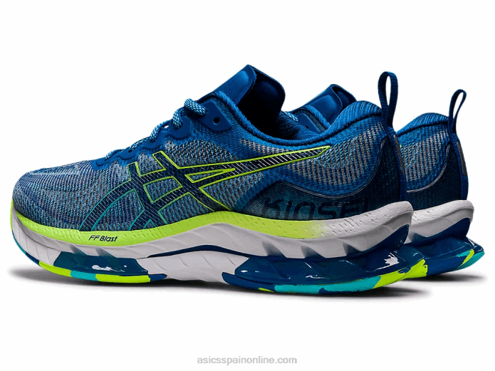 gel-kinsei explosión le Asics 4L681537 unidad de lago/peligro verde