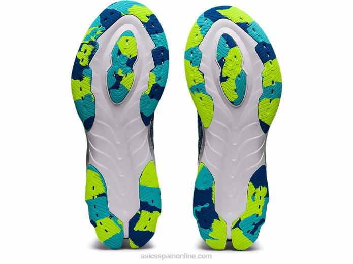 gel-kinsei explosión le Asics 4L681537 unidad de lago/peligro verde