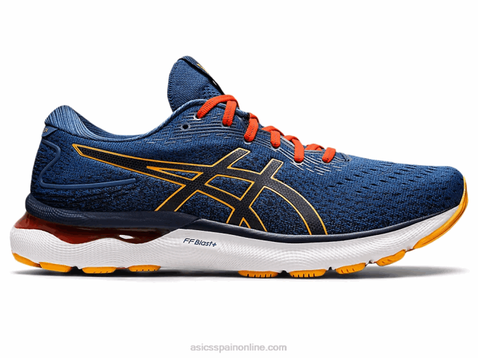 gel-nimbus 24 Asics 4L681197 azul medianoche/cítrico
