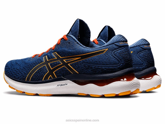 gel-nimbus 24 Asics 4L681197 azul medianoche/cítrico