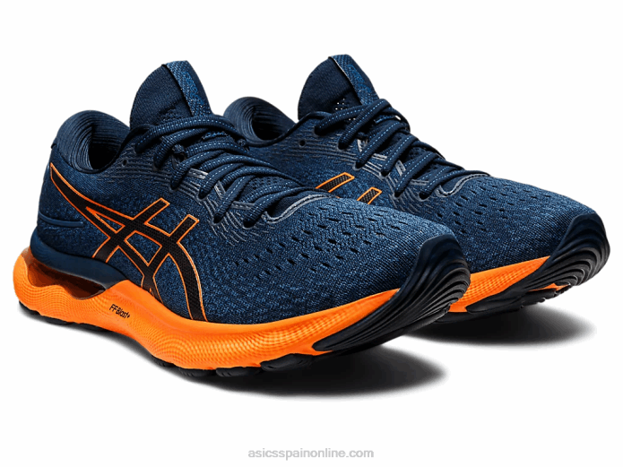 gel-nimbus 24 Asics 4L681550 azul francés/naranja impactante