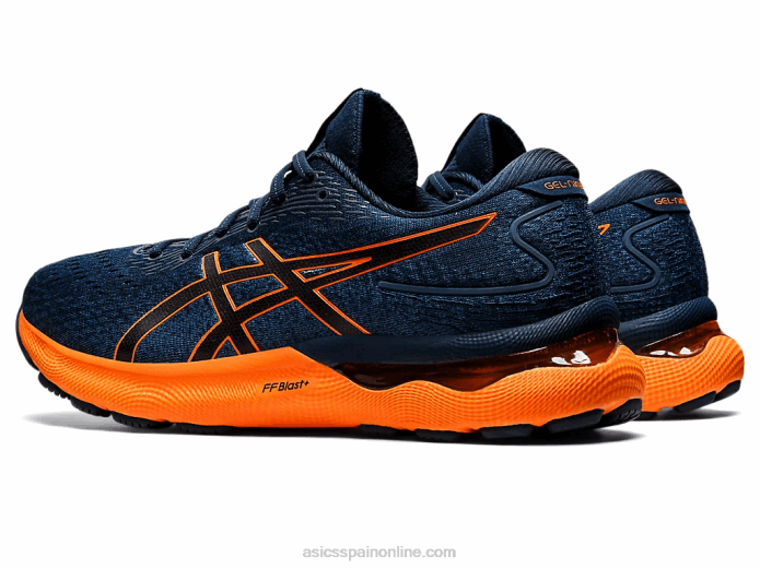 gel-nimbus 24 Asics 4L681550 azul francés/naranja impactante