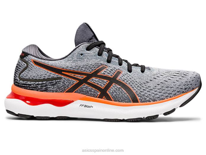 gel-nimbus 24 Asics 4L681558 hoja de roca/naranja impactante