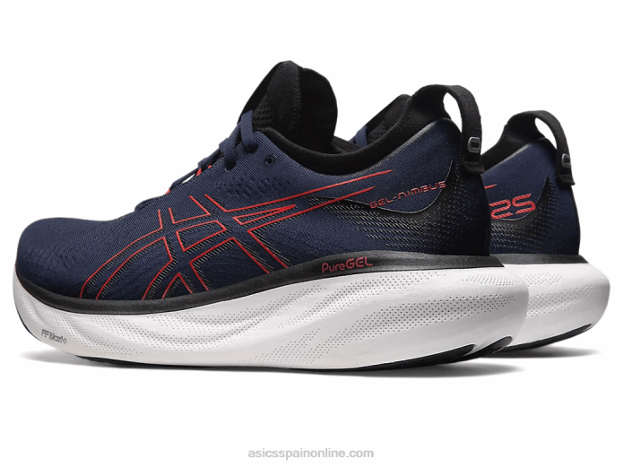 gel-nimbus 25 Asics 4L68333 medianoche/rojo eléctrico