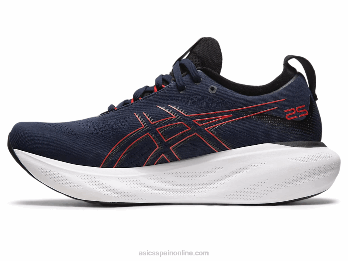gel-nimbus 25 Asics 4L68333 medianoche/rojo eléctrico
