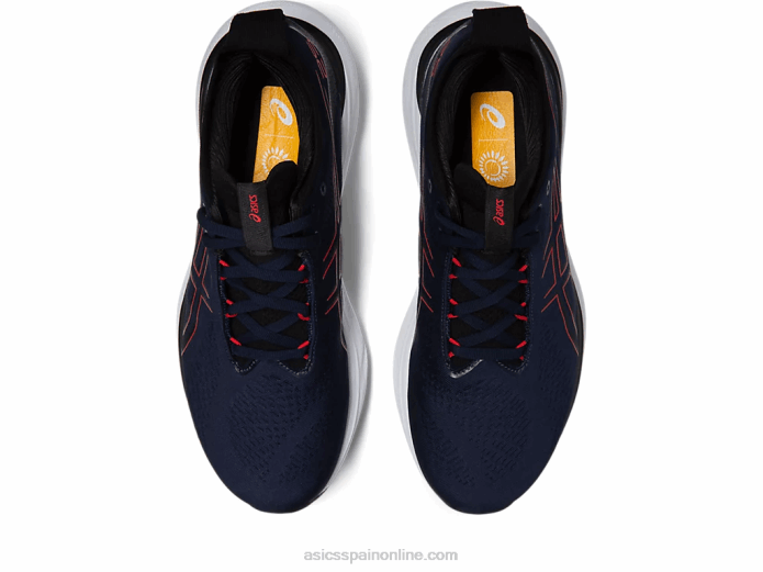 gel-nimbus 25 Asics 4L68333 medianoche/rojo eléctrico