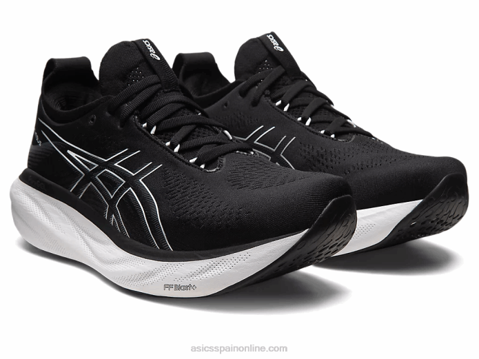 gel-nimbus 25 extra ancho Asics 4L68165 negro/plata pura