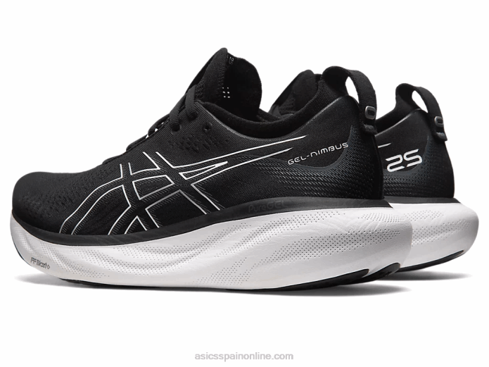 gel-nimbus 25 extra ancho Asics 4L68165 negro/plata pura