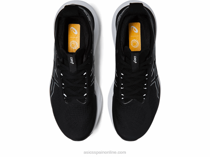 gel-nimbus 25 extra ancho Asics 4L68165 negro/plata pura