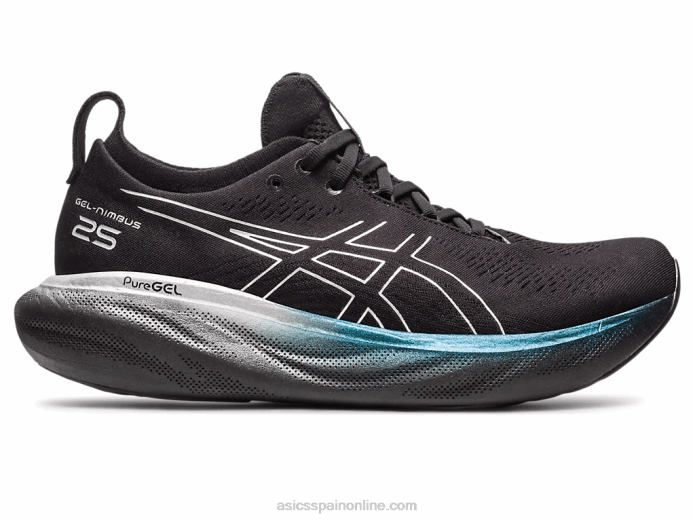 gel-nimbus 25 platino Asics 4L68342 negro/plata pura