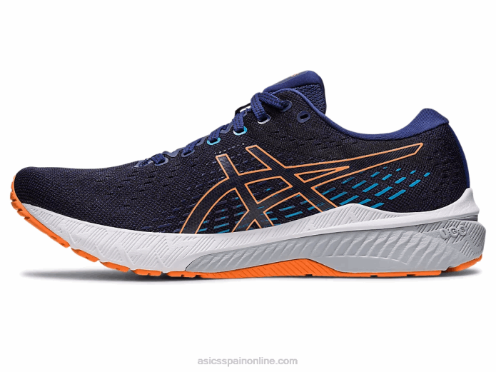 gel-perseguir 8 Asics 4L68480 azul índigo/melocotón sol