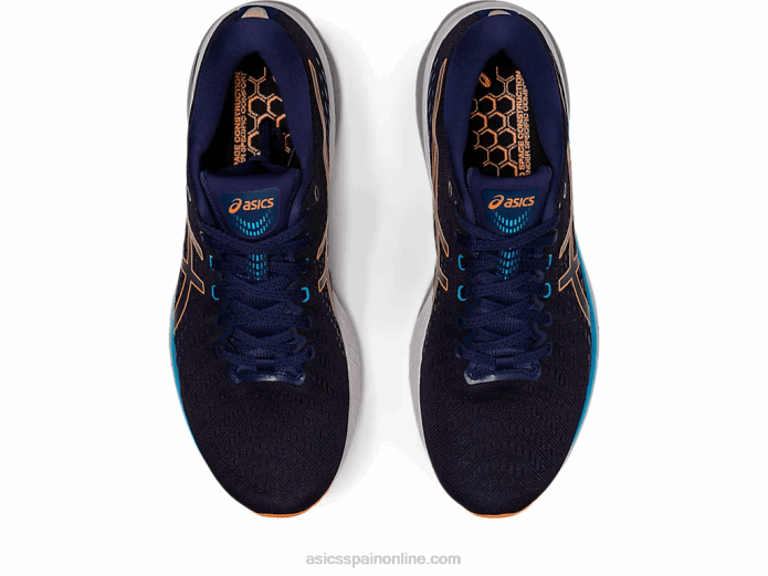 gel-perseguir 8 Asics 4L68480 azul índigo/melocotón sol