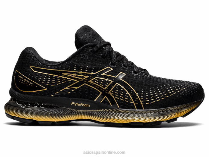 gel-saiun Asics 4L681739 negro/oro puro