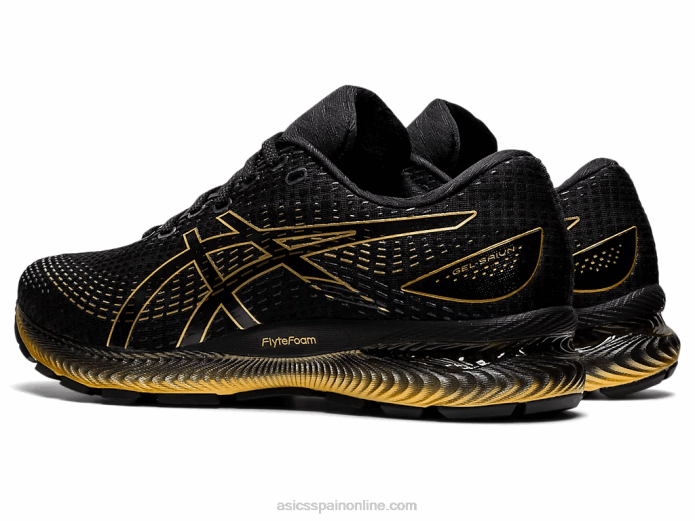 gel-saiun Asics 4L681739 negro/oro puro