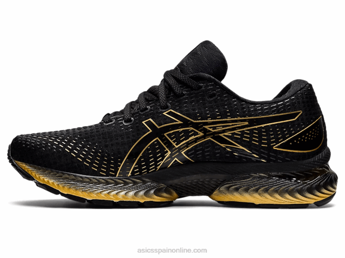 gel-saiun Asics 4L681739 negro/oro puro
