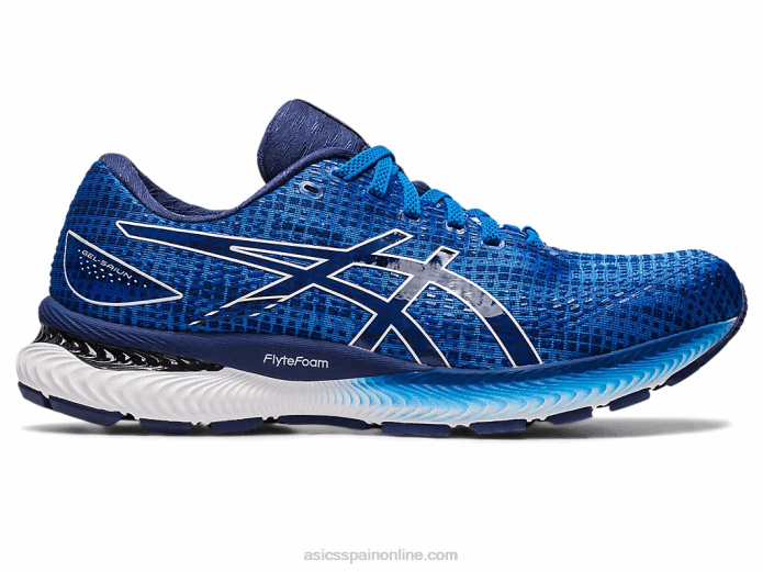 gel-saiun Asics 4L68496 azul eléctrico/blanco