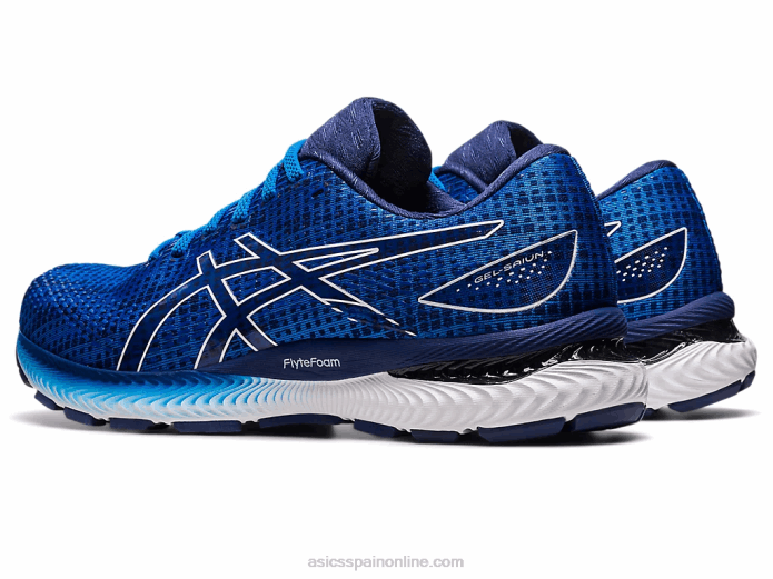 gel-saiun Asics 4L68496 azul eléctrico/blanco