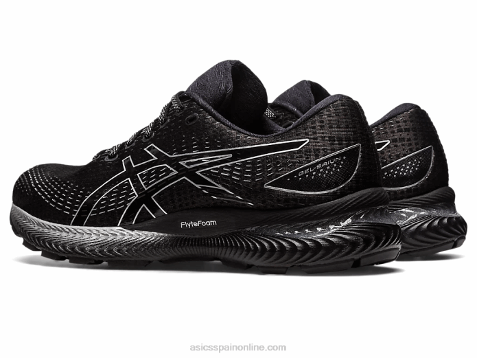 gel-saiun Asics 4L68509 negro/plata pura