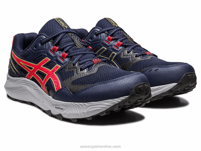 gel-sonoma 7 Asics 4L68116 medianoche/rojo eléctrico