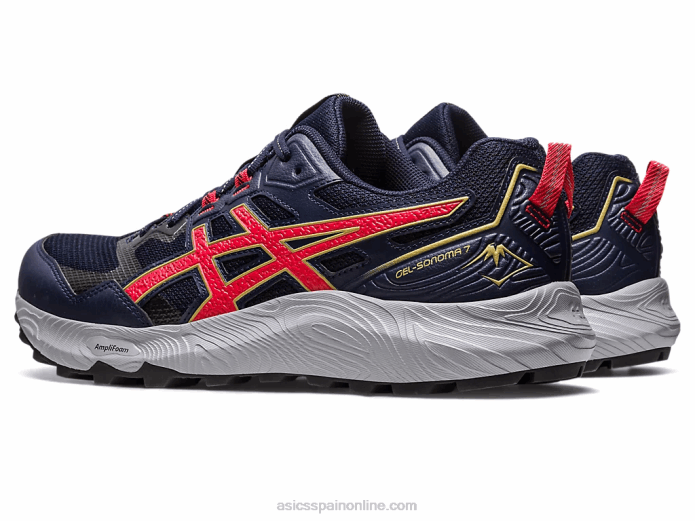 gel-sonoma 7 Asics 4L68116 medianoche/rojo eléctrico