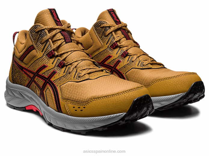 gel-venture 9 mt Asics 4L68121 bronceado presidio/rojo eléctrico