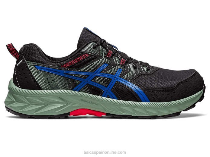 gel-venture extra ancho Asics 4L6887 negro/azul atún