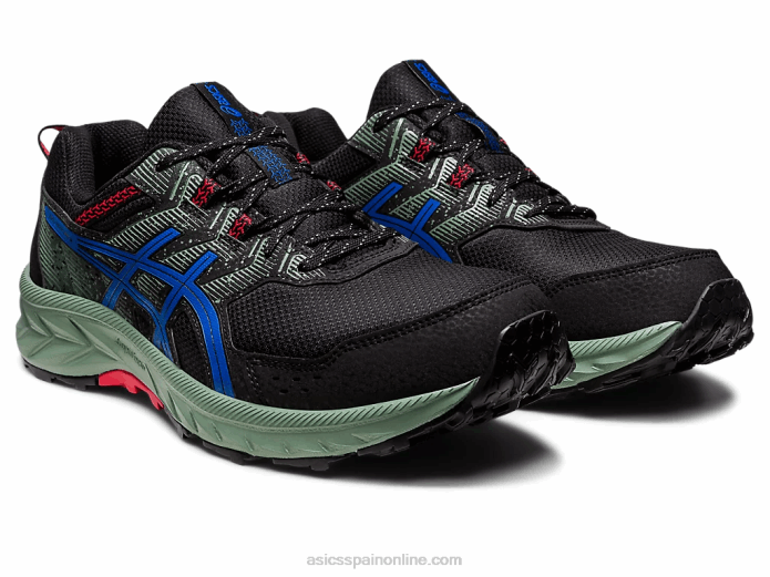 gel-venture extra ancho Asics 4L6887 negro/azul atún