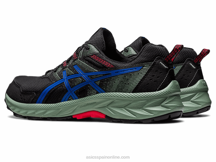 gel-venture extra ancho Asics 4L6887 negro/azul atún