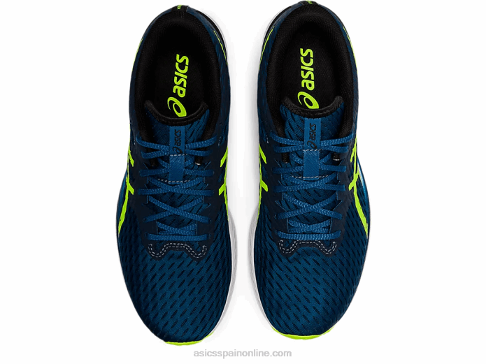 hipervelocidad Asics 4L681455 azul mako/verde peligro