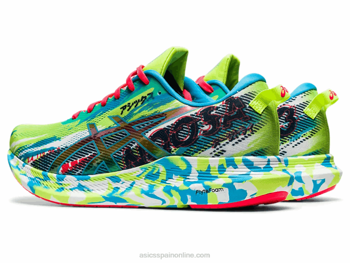 noosa tri 13 Asics 4L681908 peligro verde/agua digital