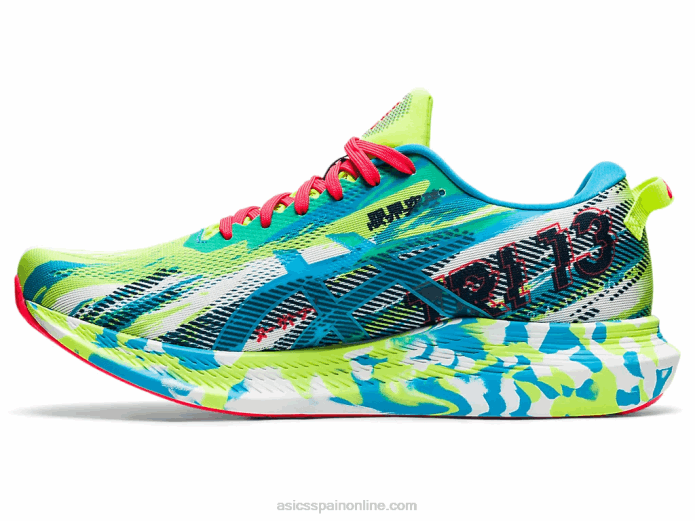 noosa tri 13 Asics 4L681908 peligro verde/agua digital