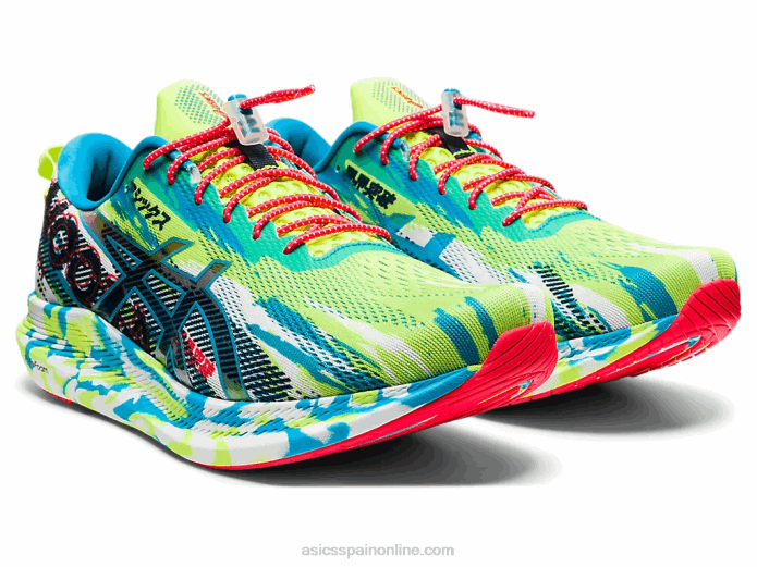noosa tri 13 Asics 4L681908 peligro verde/agua digital