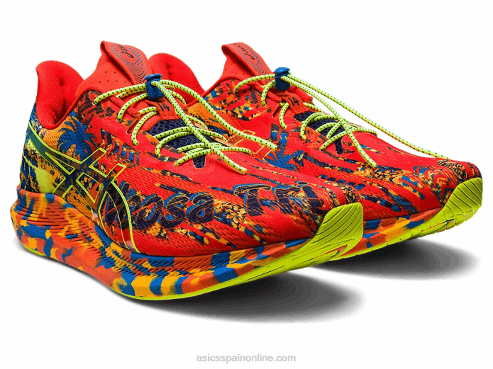 noosa tri 14 Asics 4L681155 tomate cherry/amarillo de seguridad