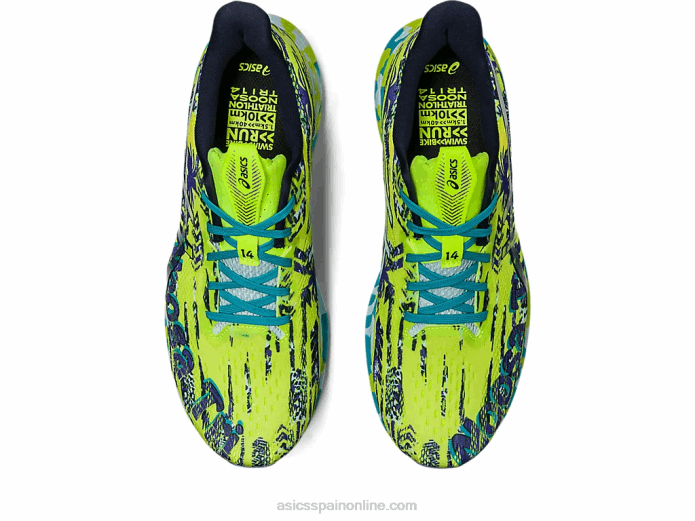 noosa tri 14 Asics 4L68346 ralladura de lima/cielo