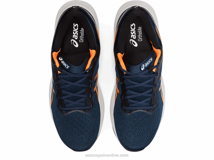 pulso de gel 13 Asics 4L681530 azul francés/naranja impactante