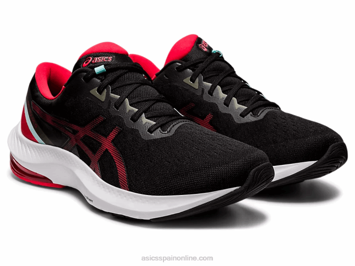 pulso de gel 13 Asics 4L681729 negro/rojo eléctrico