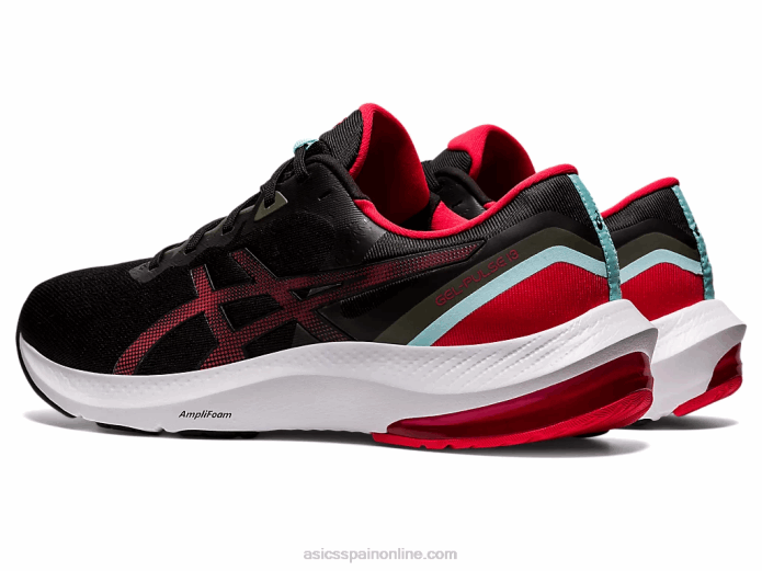 pulso de gel 13 Asics 4L681729 negro/rojo eléctrico